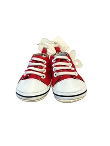 Rising Star Size 1 Baby Crib Shoes Sneakers Red New - Picture 1 of 6