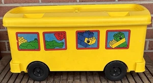 Vintage 1997 Lego Duplo Storage Ride On Bus Great Storage No Blocks - Bild 1 von 13