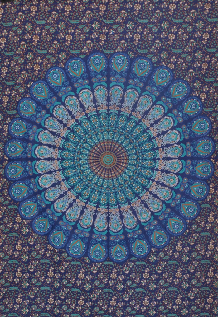 Tagesdecke CHANDRA-Dekotuch Bettüberwurf Indien Goa Hippie Psy Wandbehang Db EBa