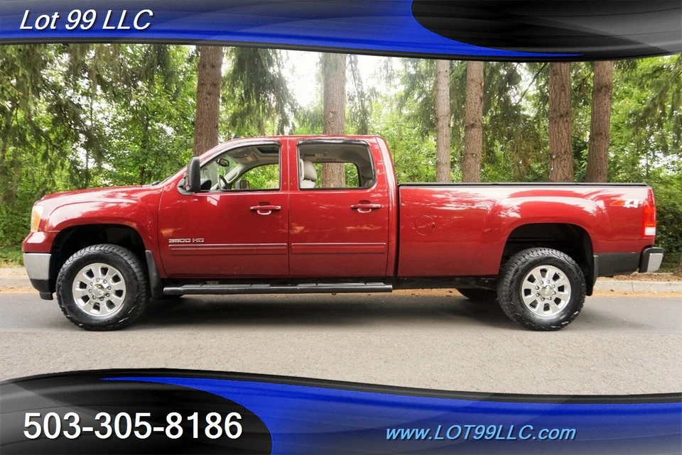 2013 Sierra 3500 SLT 4X4 6.6L DURAMAX Heated Leather Moon GPS DVD - Image 1 of 4