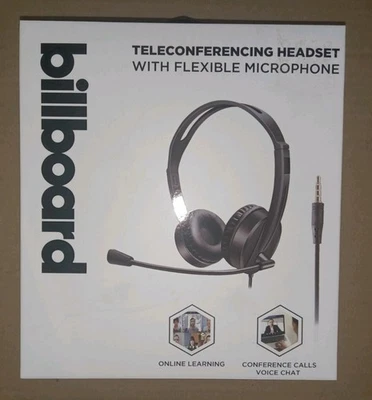 Billboard Teleconferencing Headset W/flexible microphone gaming, Calls BB6906 - Image 1 of 2
