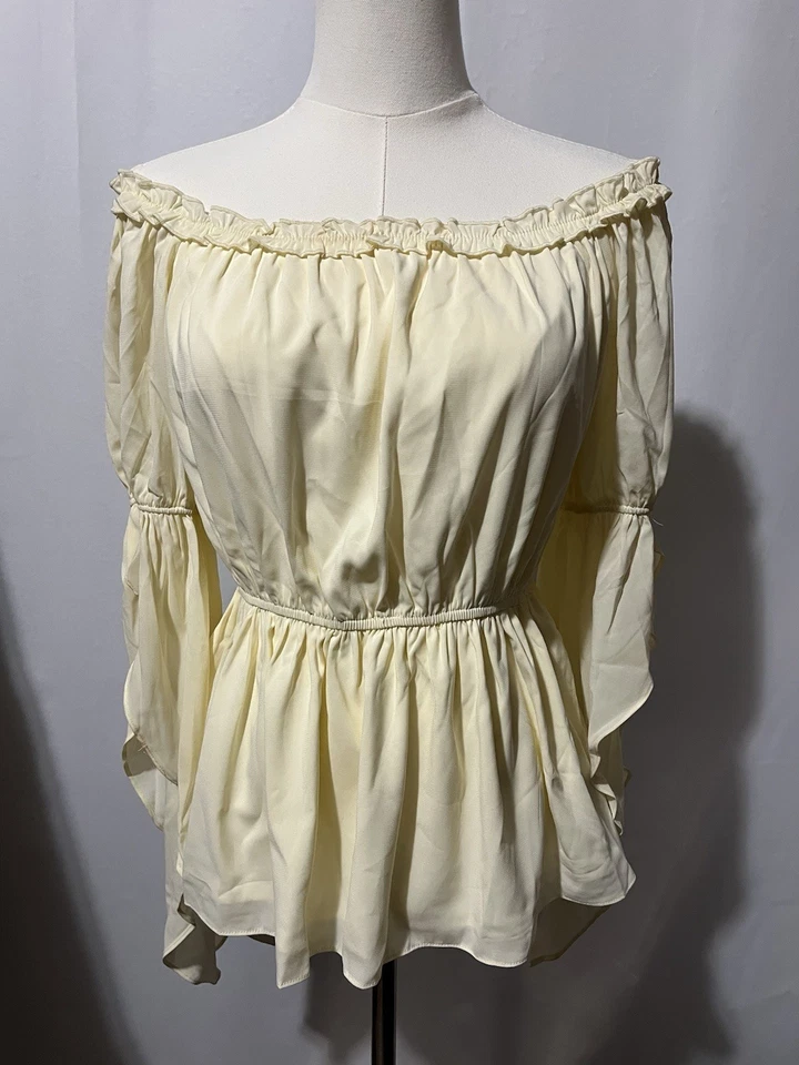 Blusa Renacimiento Oscuridad Escarlata con Manga Trompeta Gasa Mediana (B-1055) Foto 1 de 3