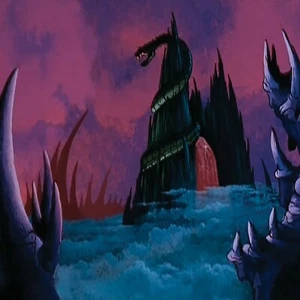 Diorama scala 1/6 SKELETOR MOTU SNAKE MOUNTAIN IKEA Detolf 15x15 sfondo - Foto 1 di 9