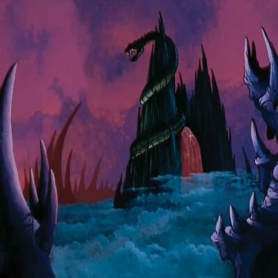 Telón de fondo diorama escala 1/6 SKELETOR MOTU SERPIENTE MONTAÑA IKEA Detolf 15x15 Foto 1 de 4