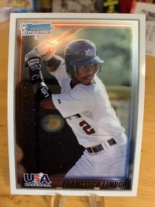 2010 Bowman Chrome Francisco Lindor Rookie Plus 4 New York Mets - Picture 1 of 4