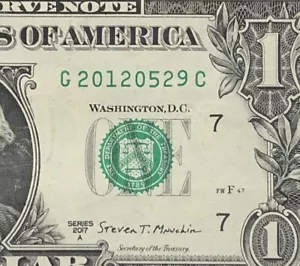May 29, 2012 Birthday Note Fancy Serial Number One Dollar Bill G20120529C FW - Picture 1 of 7