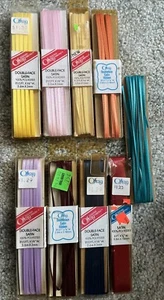 Lot of Vintage Double Face Satin Polyester Ribbon Offray - Picture 1 of 5