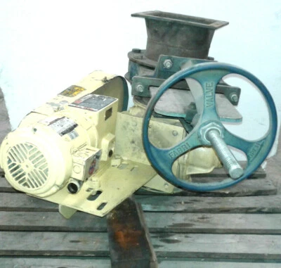 Prater ITT Fabri-Valve C37L304 Lined Knife Gate Valve Size 8 with .75 HP motor - Image 1 of 4