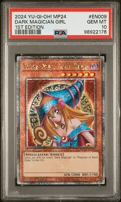 Yugioh PSA 10 DARK MAGICIAN GIRL MP24-EN009 QUARTER CENTURY SECRET RARE QCR (76) - Image 1 of 2