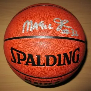Los Angeles Lakers Earvin 'Magic Johnson firmato NBA basket certificato di autenticità - Foto 1 di 1
