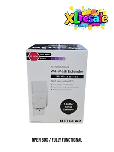 Netgear AC1900 Mesh WiFi Range Extender Essential Edition White EX6400 OPEN BOX - Picture 1 of 6