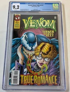 1995 Marvel VENOM SINNER TAKES ALL #5 comic ~ CGC 9.2 - Picture 1 of 2