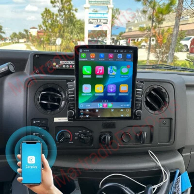 For 09-14 Ford E-250 E-150 E-350 Super Duty CarPlay Android 13 Stereo Radio GPS - Image 1 of 4