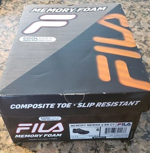 FILA WOMEN'S size 6 Memory Meiera 2 SR CT Composite Toe, Slip resistant, Memory  - Picture 1 of 11