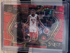 KEVIN DURANT #12/49 COURTSIDE DISCO RED! 2022-23 PANINI SELECT - SUNS