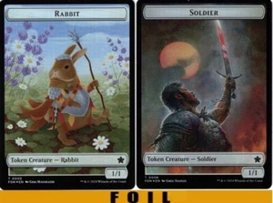 1x - HASE \\ SOLDAT Token (#05/06) - FOIL - Foundations - T NM MTG - Bild 1 von 1