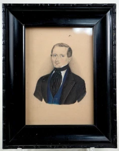 RETRATO BIEDERMEIER ANTIGUO FINAMENTE PINTADO - NOBLE SEÑOR - ALREDEDOR DE 1820 - Imagen 1 de 9