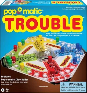 Pop-O-Matic Trouble Juego de Mesa - Juego Familiar Noche Niños Adultos Original Clásico - Imagen 1 de 4
