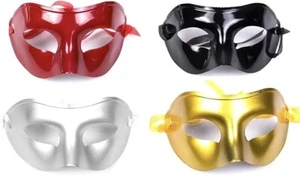 Pack de 4 Máscaras de Baile de Mascarada de Guerrero Romano para Hombre - Diseño Liso para Halloween - Imagen 1 de 4