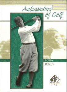 2001 SP Authentic Golf Card #135 Bobby Jones AG
