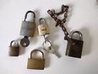 5 Vintage to now Lock Lot 2 with keys work others - no keys Yale Best American