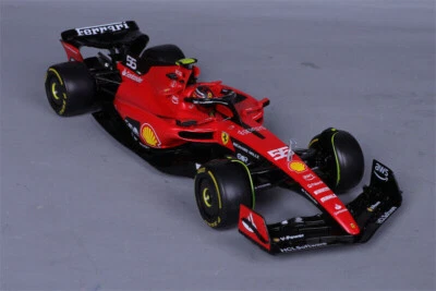 BBURAGO 1:18 2023 FERRARI FORMULA 1 F1 SF23 #55 Carlos Sainz Model CAR IN BOX - Image 1 of 3