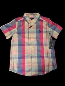 NWT U.S. Polo Assn. Boys Short Sleeve Button-Up – Size XL 14-16 - Picture 1 of 4