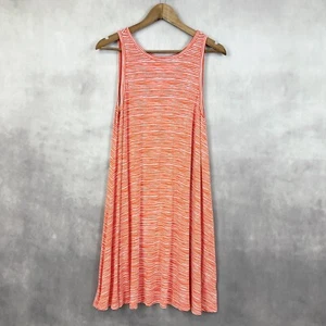 Old Navy Womens Swing Sundress Size Large Stretchy Trapeze Tank Striped Travel - Picture 1 of 9