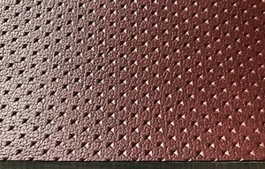 Kunstleder Meterware BORDEAUX mit Kasten / PM Sternchen Perforation 141cm breit - Bild 1 von 12
