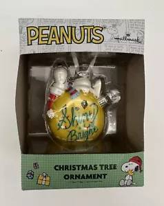 Hallmark PEANUTS Snoopy albero di Natale lucido e luminoso ornamento natalizio NUOVO - Foto 1 di 4