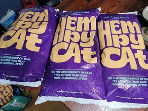 3pz - HempAlta lettiera per gatti in canapa non profumata non agglomerante, sacchetto da 2,2 libbre - Foto 1 di 7