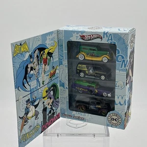 Mattel Hot Wheels DC Batman Real Riders Series 1:64 Cars in Collectors Box - Picture 1 of 4