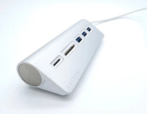 Satechi USB Silber Typ-C Hub Micro SD Kartenleser Aluminium iMac MacBook Kostenloser Versand - Bild 1 von 7