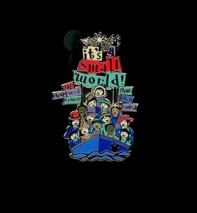 DLR Hidden Mickey 2019 Attraction Signs Small World Logo Boat Disney Pin 136695 - Picture 1 of 1