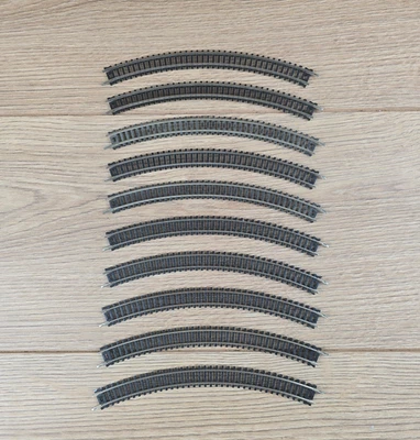 Bachmann F7000 F/E1 Double Curve No 1 Radius Set of 10 N Gauge Track - Image 1 of 4