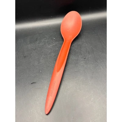 Vintage Red Tupperware Serving Spoon Utensil Kitchen Gadget Cooking Utensil 11" - Image 1 of 4