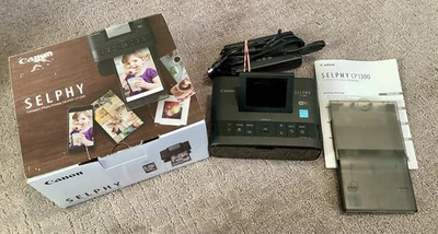 Canon Selphy CP1300 Compact Photo Printer w/PS, Tray, Paper & Ink/Ribbon, Manual - Image 1 of 3