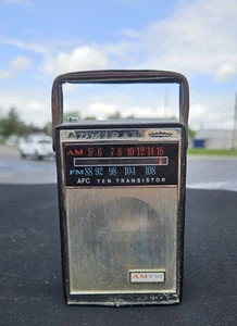 Works 1965 Admiral AFC AM/FM Transistor Radio Model YH331GP Chassis 10B2 Tested - Picture 1 of 8