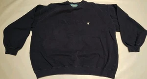 Vintage Big Dogs Embroidered Crewneck Sweatshirt Sz 2XL Navy Blue - Picture 1 of 3