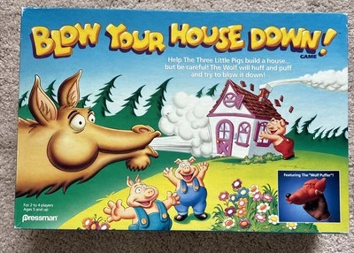 1992 Pressman Games Blow Your House Down! Complete And Rare! Great Condition. - Image 1 of 4