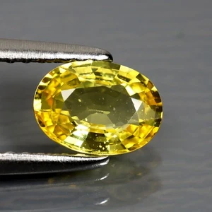 Piedra preciosa de zafiro amarillo natural de Ceilán ovalada (7 x 5 mm) (sin calefacción) de 0,95 quilates - Imagen 1 de 2