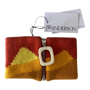 JW Anderson Landscape Neckband Orange Sheep Wool / Cashmere Blend OS Designer - Picture 1 of 12
