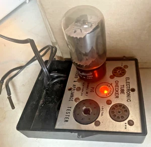 Tubo de vacío GE General Electric 6FW5 de colección, prueba buena - Imagen 1 de 3