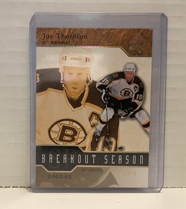 2003-04 SP Authentic Breakout Seasons #B4 Joe Thornton /99