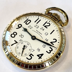N80 AWESOME 1943 16s MINT WALTHAM 23 JEWEL MODEL 1908 VANGUARD BEAUTY RUNS A+! - Picture 1 of 21