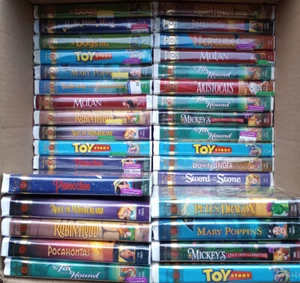 Grab Bag of 12 Disney Gold Collection VHS Damaged Packaging - Picture 1 of 1