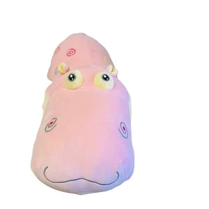 Large Pink Plush Hippo Stuffed Animal With Embroidered Swirls 24" Kids Play Soft - Picture 1 of 9