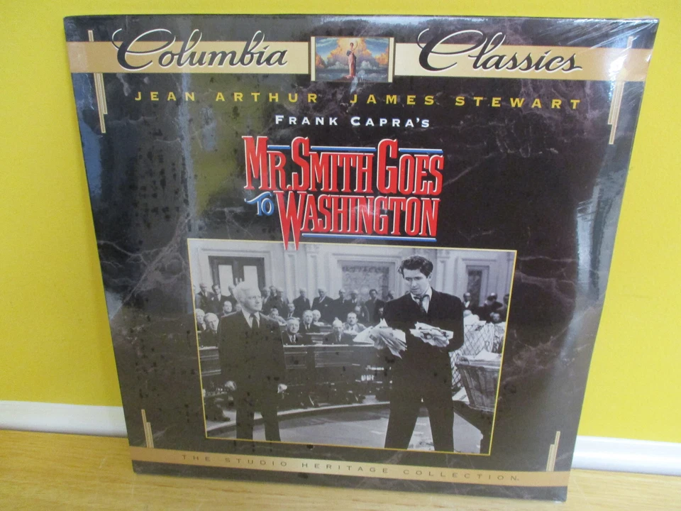 Mr Smith Goes To Washington Laserdisc James Stewart Jean Arthur Brand New Sealed Foto 1 de 3