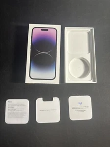 EMPTY BOX - Apple iPhone 14 Pro - 128 GB - Purple - Photo 1 sur 3