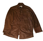 VTG Milestone Jacket Coat Brown Soft Goat Leather Button Up Long Sleeve India